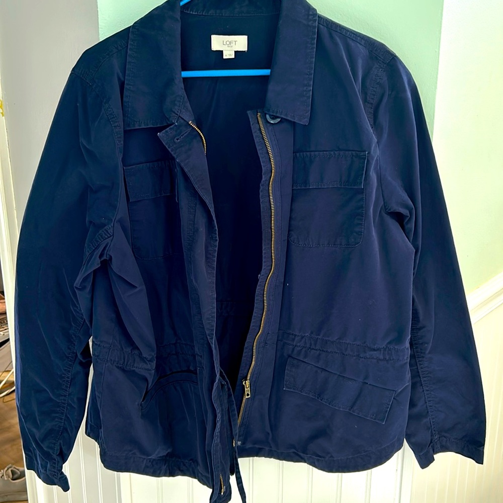 Navy utility jacket LOFT size XL